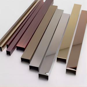  Interior Decoration 6mm Aluminium U Channel Black Gold U Profile Manufactures