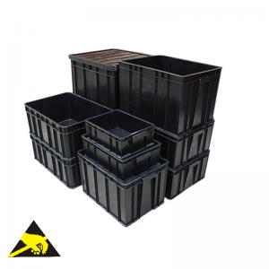  ESD Component Box ESD Safe Storage Bins Small Black Antistatic Case Conductive Plastic Small Anti Static Packaging Tray Manufactures