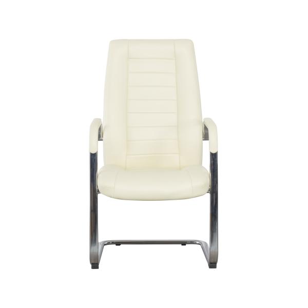 Chinese Factory Pu Office Leather Chair Medium Back Visitor Chair