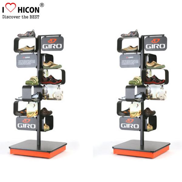 Freestanding Shoes Store Retail Supplies Metal Store Display Fixtures
