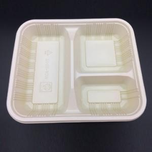  3 Compartment Plastic Packaging Box Food Tray Take Away Salad Food Container Tray Plastic Disposable Food Container Manufactures