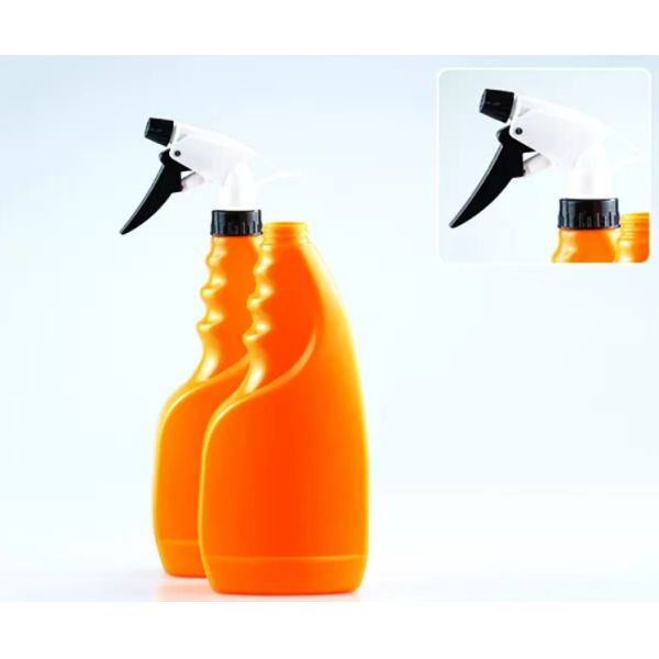 Plastic Pe Recycled Orange 250Ml Trigger Spray Bottle Customized