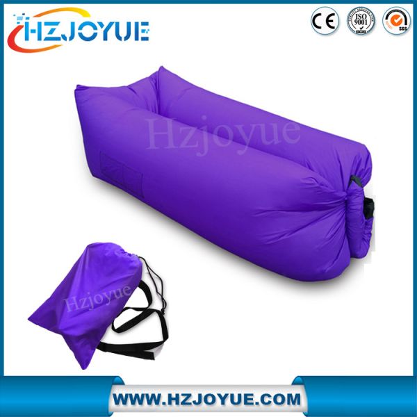 Factory detect sell OEM LOGO Fast inflatable sleeping bag/inflatable air bed lazy lounger air sofa bag