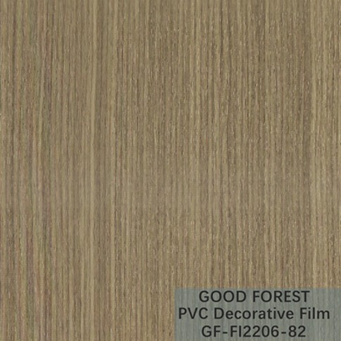 Flowability PVC Decorative Film Scratch Resistance Wooden Grain