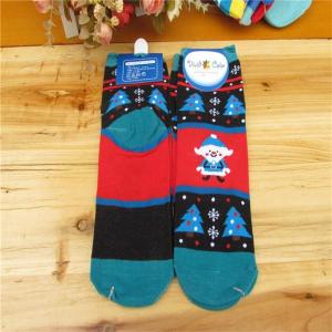  Colorful cartoon christmas patterned design supersoft cotton nylon spandex socks for women Manufactures