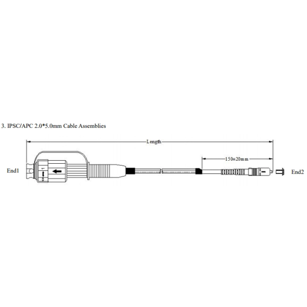 IP68 Waterproof RRH CPRI SC/APC OptiTap Cable Pigtail