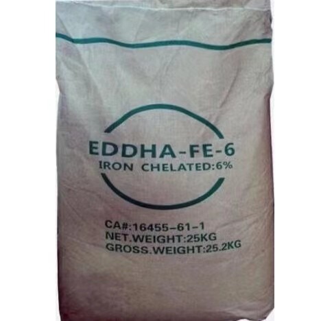 Water Soluble Organic Iron Chelated Fertilizer EDDHA Fe 6% Ortho-Ortho 4.8