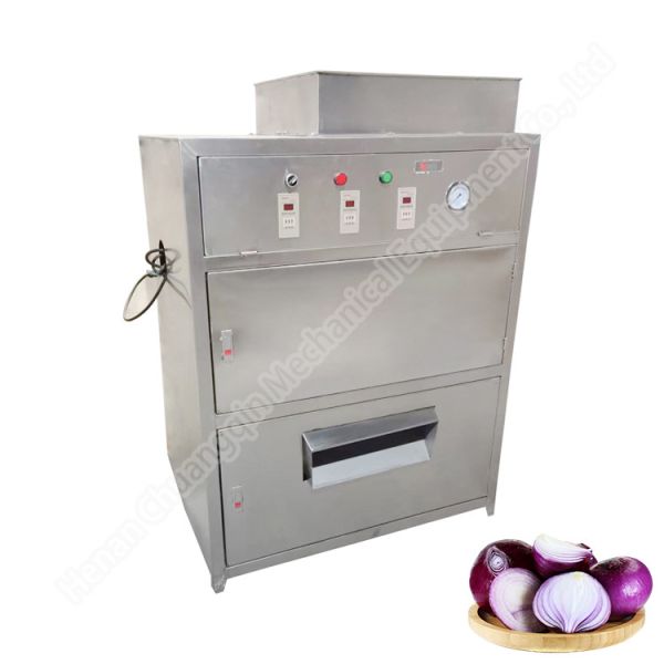Green Red Commercial Onion Peeling Machine / Onion Peeler Industrial 220V/50HZ 100*60*140cm