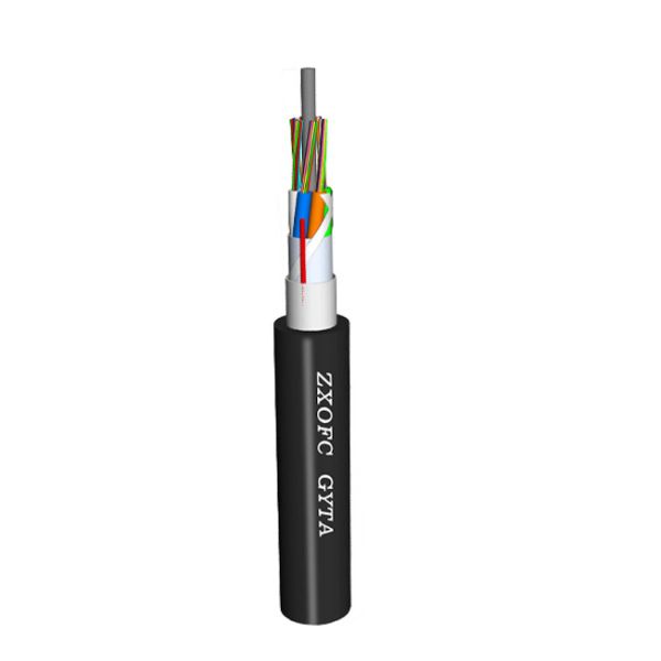 12 Core Outdoor Duct Fiber Optic Cable Aerial Armored GYTA Single Mode G652D