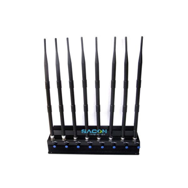 18w Power Mobile Phone Blocker Jammer Long Distance With 3 Cooling Fans Inside
