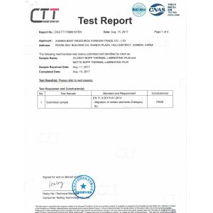 Xiamen After-printing Finishing Supplies Co.,Ltd Certifications