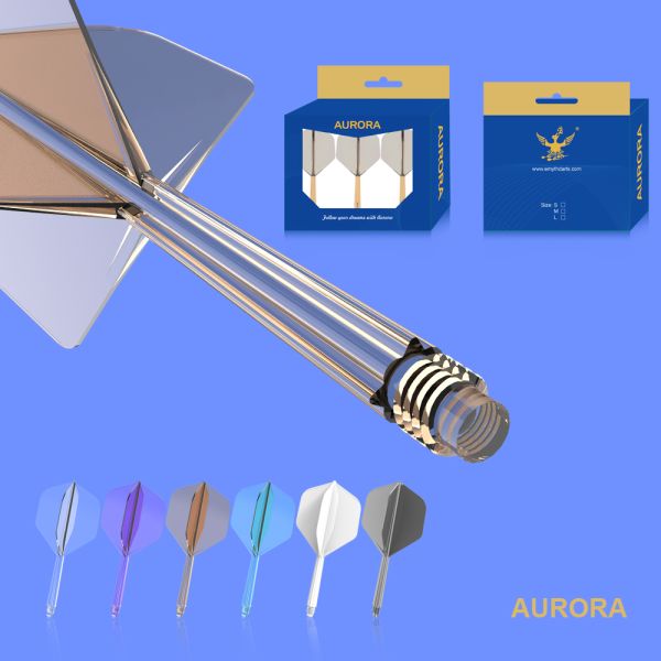 Emyth new released product Aurora Integrated darts flight with shaft