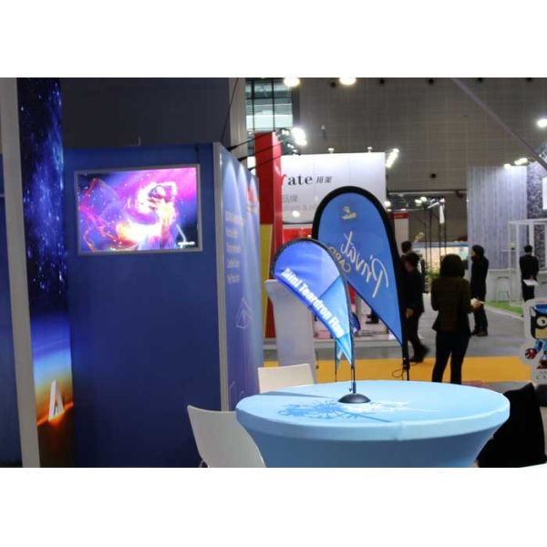 Mini Desktop Promotional Flags , Single / Double Sided Printed Feather Flags