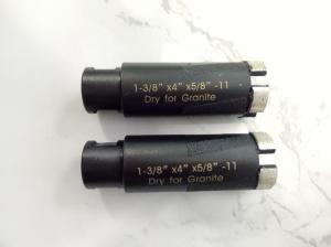  OD 35mm Diameter Dry Diamond Core Drill Bits With Brazed Rods For Hard Granite Manufactures