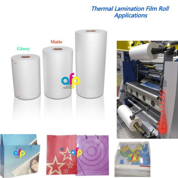 FDA Quality Thermal Laminating Film Roll with Glossy or Matte Finishing