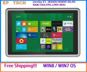  Free shipping!! 32/64-bit Tablet PC Win7/Win8 OS Atom N2800/N2600 Dual Core 1.86GHz 3G Manufactures