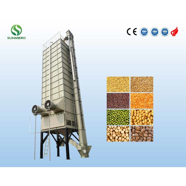 CE Approval 22Ton Wheat Grain Dryer Stainless Steel For Grain Storage