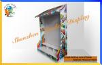 Custom Hooks Option Cardboard Pallet Display With MDF Back For Candy Promotion