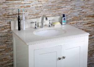  36 Inch Artificial  Granite Vanity Tops , Cultured Marble Vanity Tops For Hotel Manufactures