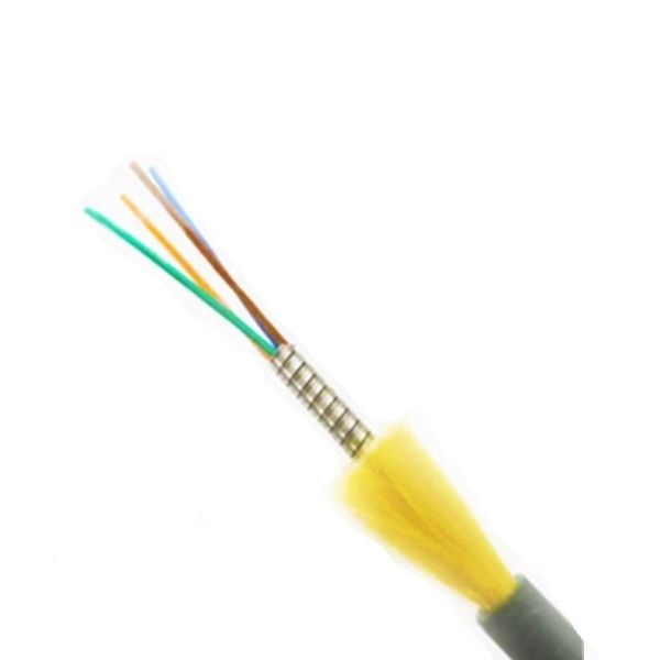 SUS Indoor 2-24core OFNP Spiral Armored Optical Cable G657A1