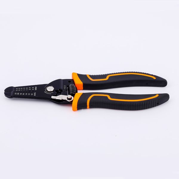 175mm Multi Purpose Wire Strippers Cable Stripping Tool With Safety Locker And Soft Handle