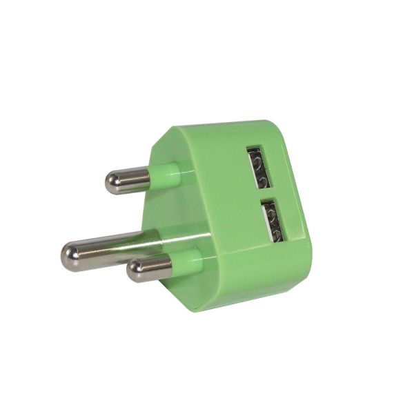 5V 2.1A USB Power Adapter for Mobile Phones with South African India Plug