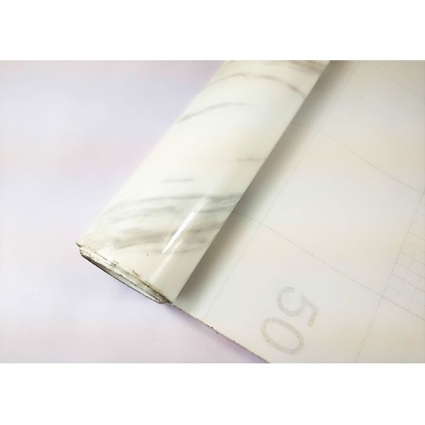 White Marble Removable Wallpaper Self Adhesive Easy To Clean For Living Room