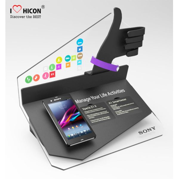 Success Retail Way Acrylic Mobile Phone Display Stands For Cell Phone And Accessories