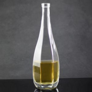  Glass Collar Olive Oil Packaging Bottles with Polygonal Design and Cork Cap Closure Manufactures