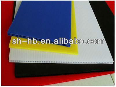 2-10mm Corflute PP Corrugated Plastic Sheet / sheet polypropylene