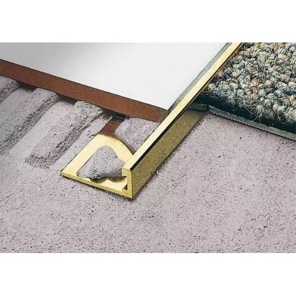 2.5m Metal Tile Edge Trim For Aluminum Alloy Profile Tile Edge Trim Aluminium