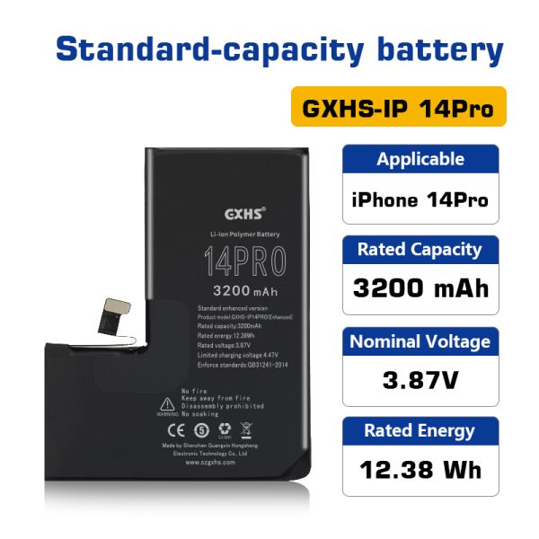 OEM Standard Plug-and-Play Rechargeable Battery Replacement for iPhone 14Pro with Original-Specification