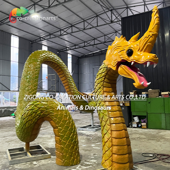 Realistic Animatronic Oriental Dragon: Glowing Scales & Dynamic Movements For Immersive Theme Park Exhibits