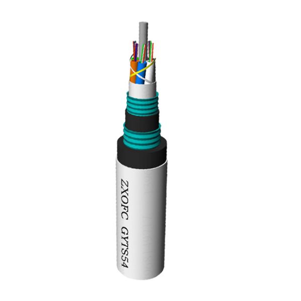 Double Armored Anti Rodent Fiber Optic Cable Nylon Out Jacket Anti Termite