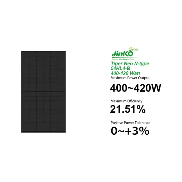 410W Jinko Solar Full Black 415W 420W Shingled 400w Monocrystalline Solar Panel