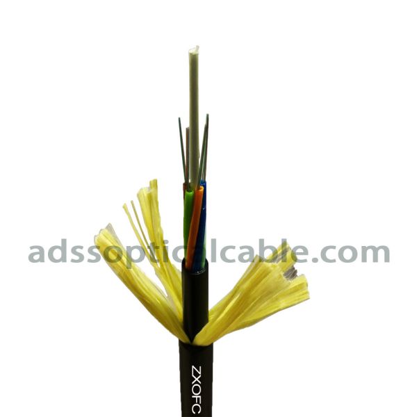 Waterproof ADSS Optical Cable 12 Core UV Resistant Stranded Double Jacket