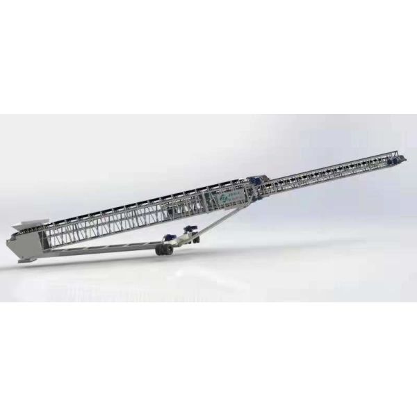 Mobile Telescopic Belt Radial Stacker Conveyor Or Bulk Materials Handling 800 t/h