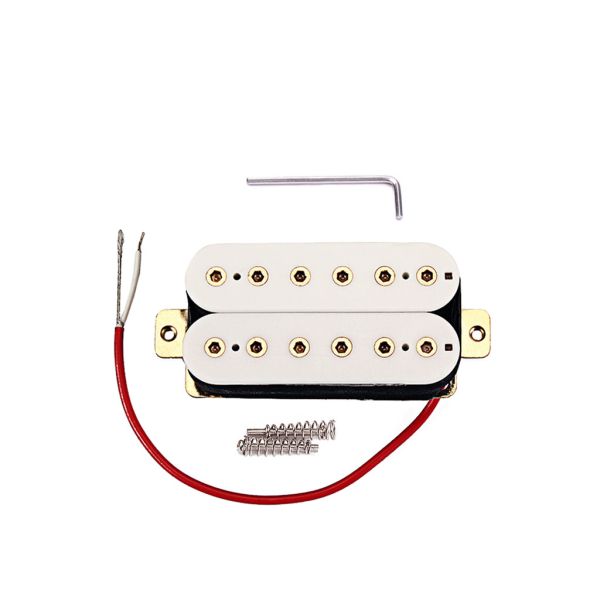 White Double Coil Humbucker Pickups 12.17K ST Fender SG Electric Guitar Pickup