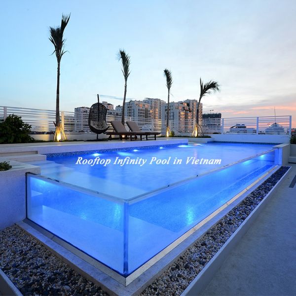 Prefab Swimming Pool Filter System for Clear Water and Low Maintenance in Acrylic Pool