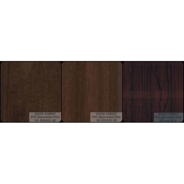 Wooden Grain Dark Wood Film Decorative 0.25mm - 0.60mm Thickness