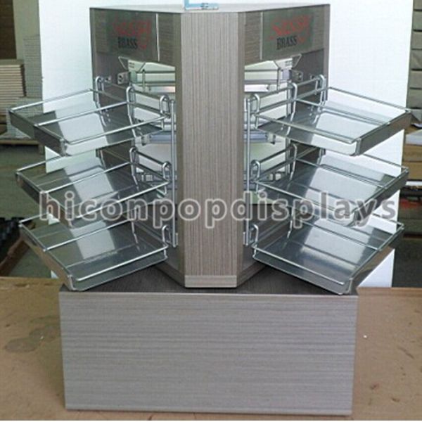 Desktop POP Merchandise Displays , Wooden Jewelry Display Stands