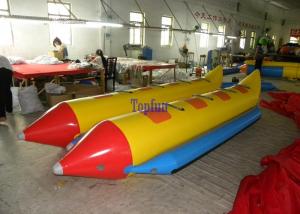  8 Person Customized Towable Banana Boat 0.9 mm PVC For Water Park Manufactures