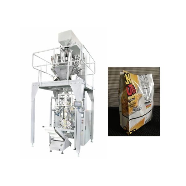 Quad Seal Bag Automatic Packaging Machine For Candy , Biscuit and Pet Food