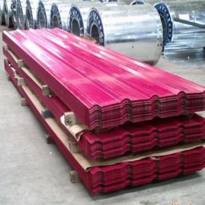 China 1.2mm Colour Coated Plain Sheets Red Color Coated Roofing Sheet BS ASTM GB on sale