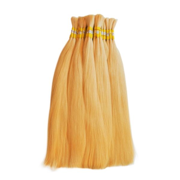 No Shedding 100% Hair Density Virgin Raw Cabello Humano 613 Blonde Russian Hair Bulk