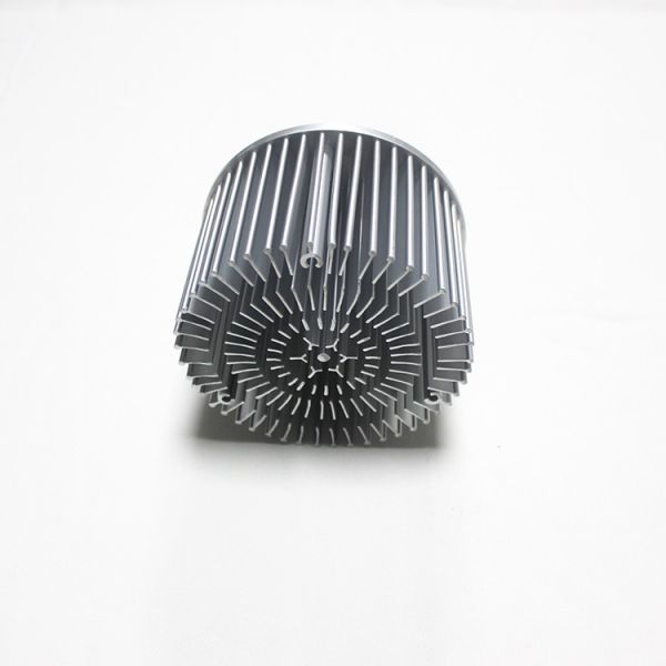 Black Anodizing Round Cold Forging Heat Sink For With Existing Mold Dia 110mm
