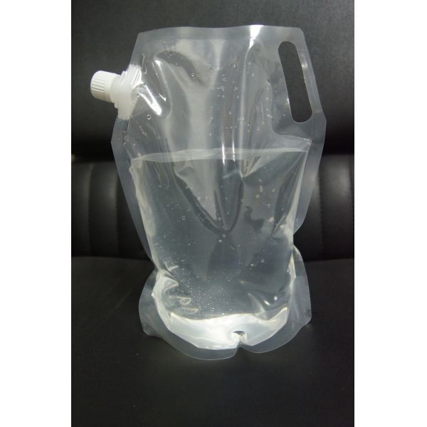 Colorful Printing Water Proof Stand up Packaging Bag With Corner Spout For Liguid