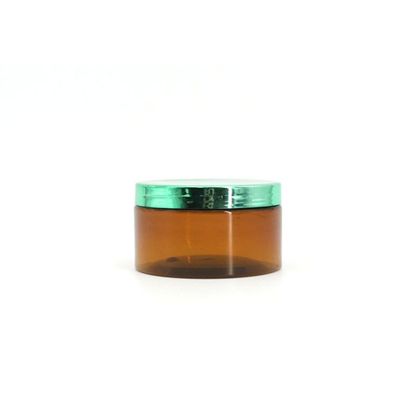 Amber PET 64mm 300ml Clear Cosmetic Jars
