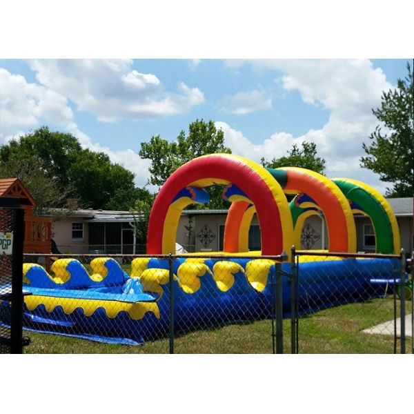 Summer Giant Rainbow Double Lane  Arch Garden Water Slides