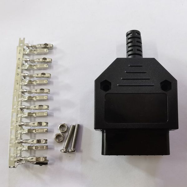 ABS PVC OBD2 Female Connector Replacement Multipurpose With Lock